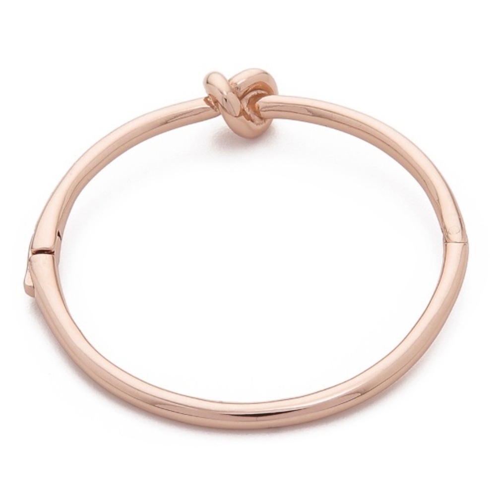 Kate Spade Rose Gold Loves Me Knot Bangle Bracelet